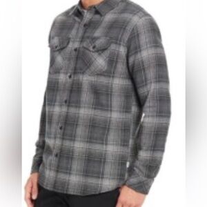 HURLEY MENS HUNTER GREEN PLAID NIKE DRIFIT 2 pocketbutton down casual work shirt